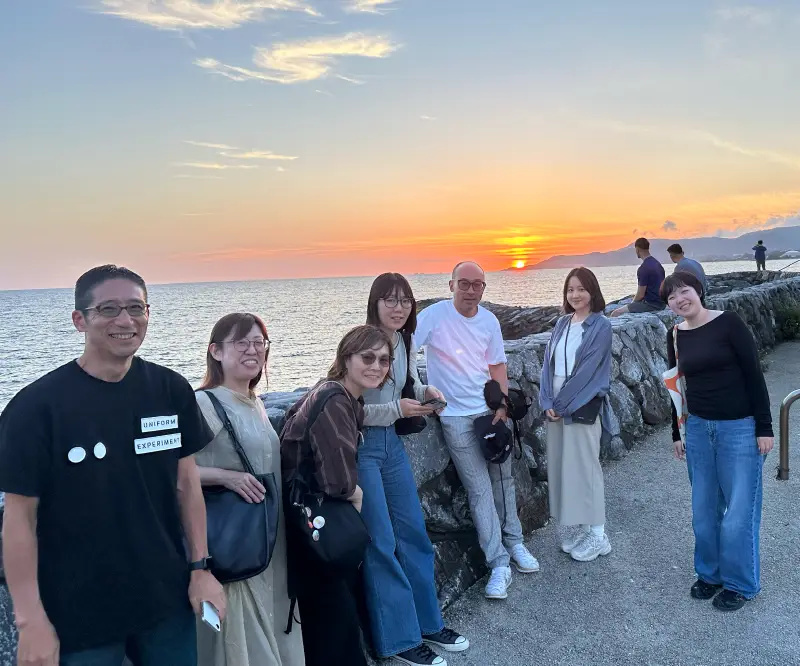 社員旅行の集合写真